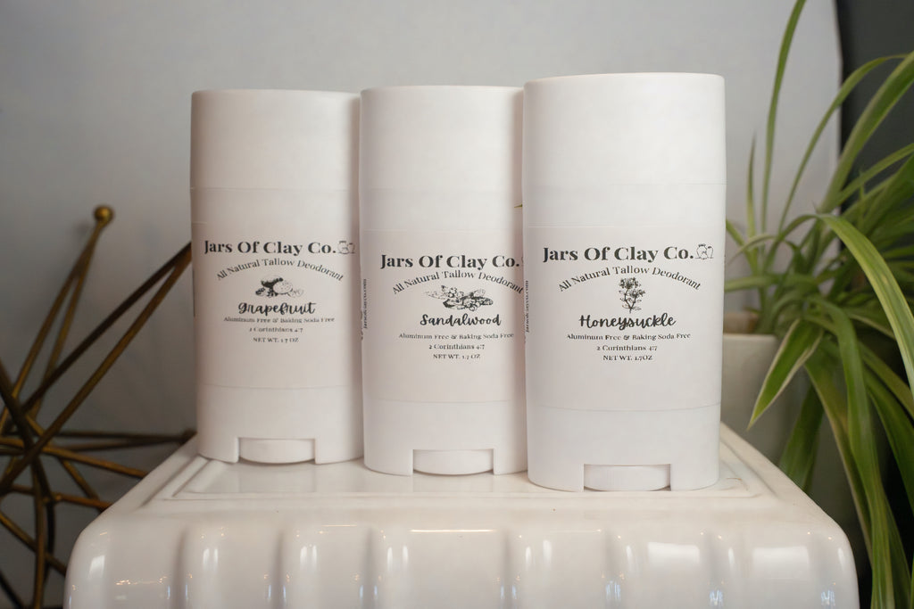 1.7 oz Trio Tallow Deodorant Set | Choose Your Scents