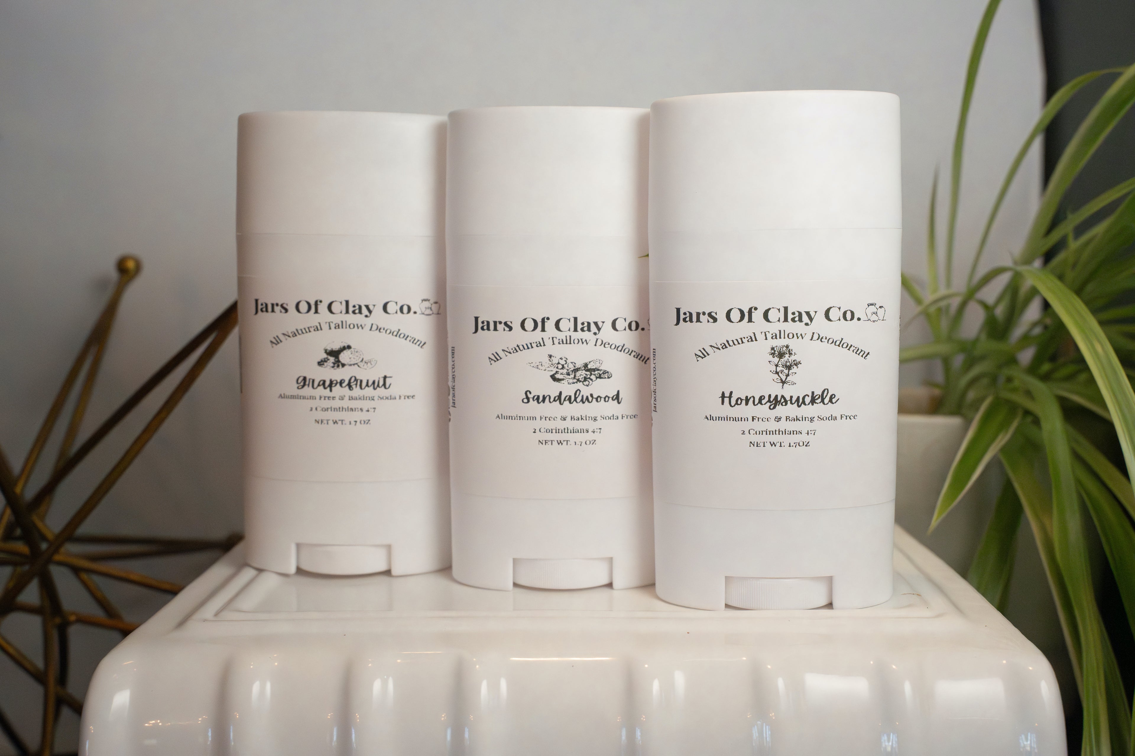 1.7 oz Trio Tallow Deodorant Set | Choose Your Scents